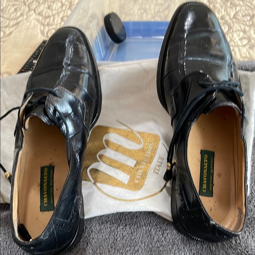 Black Leather Men's Shoes